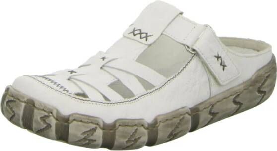 Rieker Witte Slippers