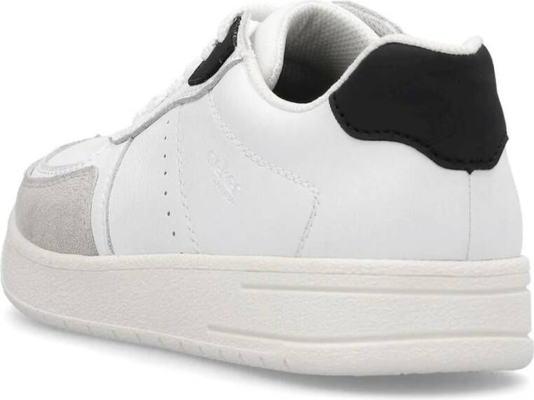 Rieker Witte Sneakers voor Mannen White Heren
