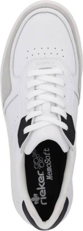 Rieker Witte Sneakers voor Mannen White Heren