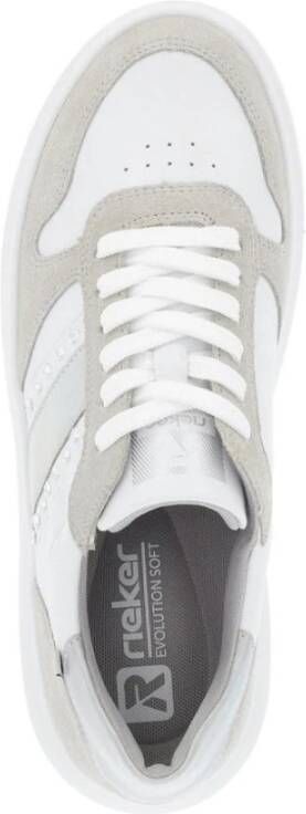 Rieker Witte Sneakers voor Vrouwen Multicolor Dames