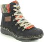 Rieker Zwarte Casual Enkellaarsjes Black Dames - Thumbnail 3