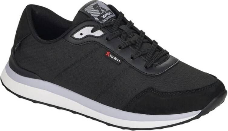 Rieker Zwarte Casual Veterschoenen Black Dames