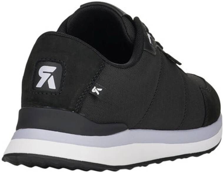 Rieker Zwarte Casual Veterschoenen Black Dames