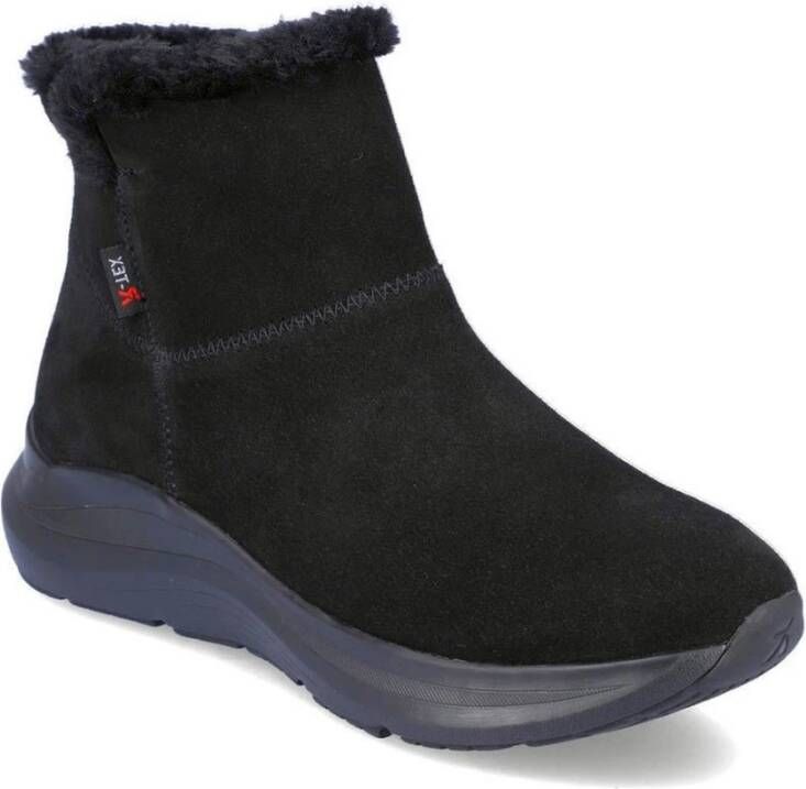 Rieker Zwarte Gesloten Booties Enkellaarzen Vrouwen Black Dames