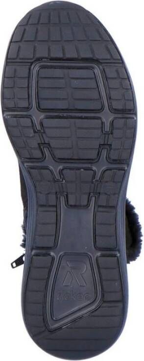 Rieker Zwarte Gesloten Booties Enkellaarzen Vrouwen Black Dames