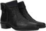 Rieker Comfortabele leren enkellaars met dubbele ritsen Black Dames - Thumbnail 3