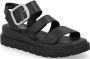 Rieker Zwarte Open Platte Sandalen Vrouwen Black Dames - Thumbnail 7