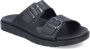 Rieker Zwarte Open Slippers voor Mannen Black Heren - Thumbnail 4