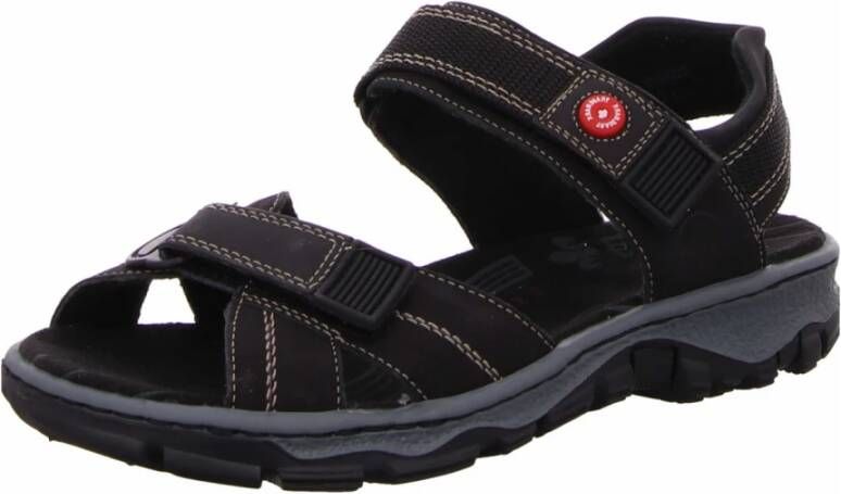 Rieker Zwarte outdoor sandalen voor dames