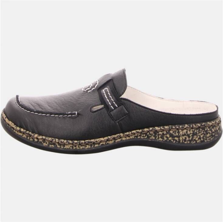 Rieker Zwarte Slippers