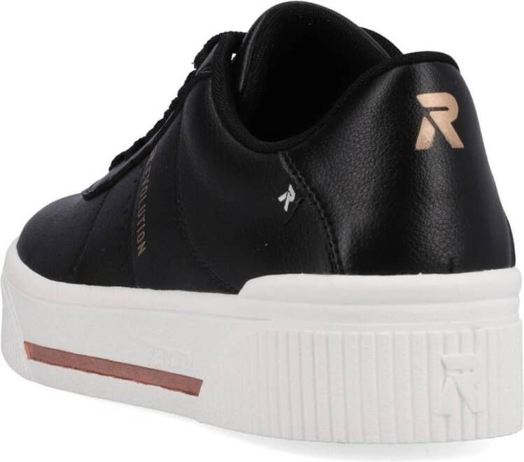 Rieker Zwarte Sneakers voor Vrouwen Black Dames
