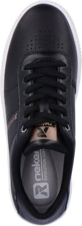 Rieker Zwarte Sneakers voor Vrouwen Black Dames