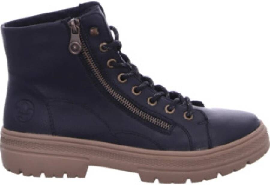 Rieker Zwarte veterschoenen voor dames