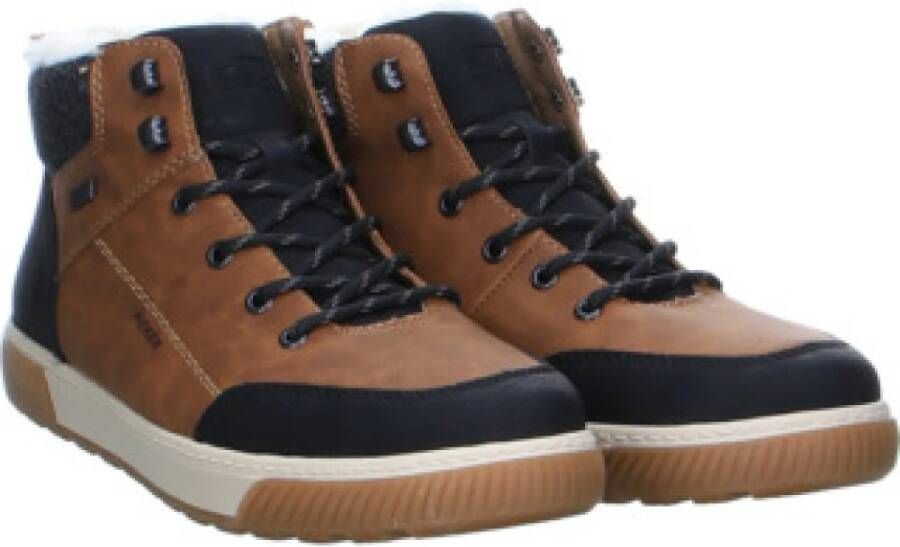 Rieker Zwarte veterschoenen voor heren