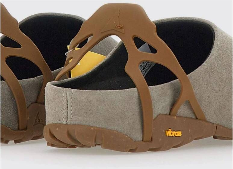 ROA Grijze Suède Sneakers Vibram Zool