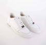 Roberto Cavalli Geëmbosseerde Witte Suède Sneakers Wit Dames - Thumbnail 2