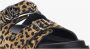 Roberto Cavalli Jaguar Print Platte Sandalen - Thumbnail 2