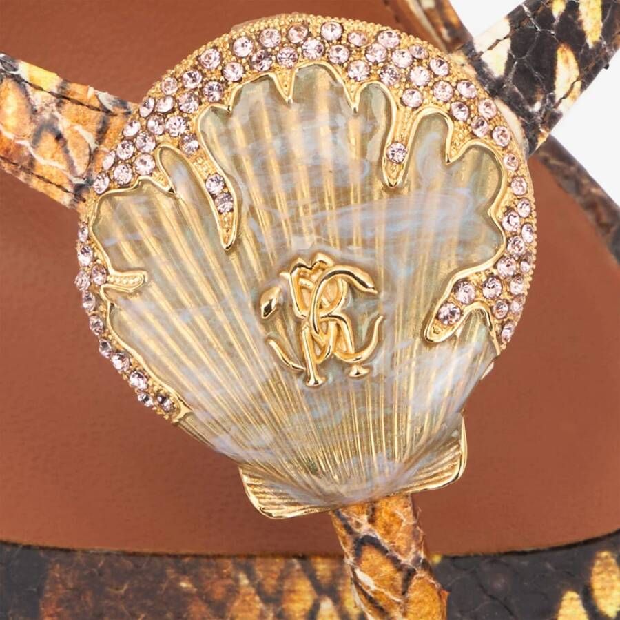 Roberto Cavalli Python Shell Print Hak Sandalen