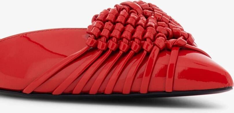 Roberto Cavalli Rode Geweven Sandalen voor Vrouwen