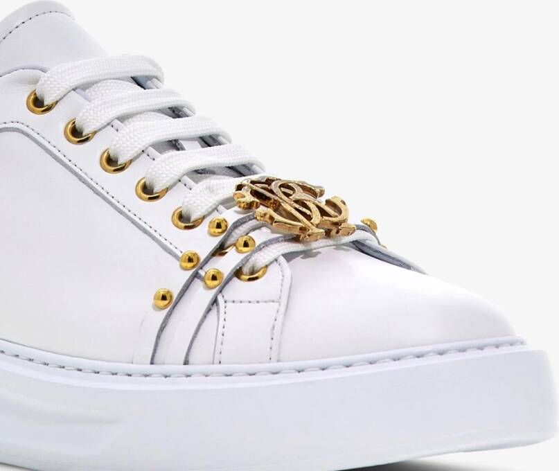 Roberto Cavalli Studded Leather Sneakers