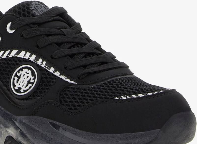 Roberto Cavalli Zwarte RC Logo Sneakers Vrouw