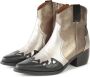Roberto d'Angelo Metallic Leren Enkellaarzen Brons Multicolor Dames - Thumbnail 2