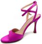 Roberto Festa Barbie Roze Satijnen Sandalen met Hoge Hak - Thumbnail 2