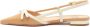 Roberto Festa Beige en wit leren slingback schoenen Beige Dames - Thumbnail 3