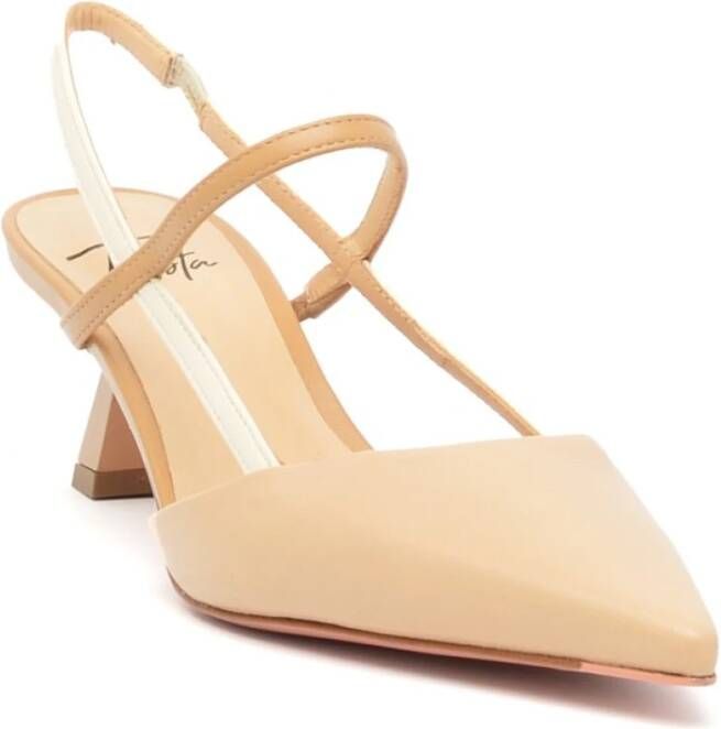 Roberto Festa Beige Leren Slingback Festa Amai Beige Dames