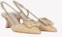 Roberto Festa Beige Raffia en Leren Slingback Beige Dames - Thumbnail 2