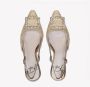 Roberto Festa Beige Raffia en Leren Slingback Beige Dames - Thumbnail 3