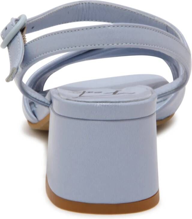 Roberto Festa Blauwe Leren Sandaal met 4 5 cm Hak