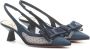 Roberto Festa Blauwe Mesh Slingback Sandalen Blue Dames - Thumbnail 2