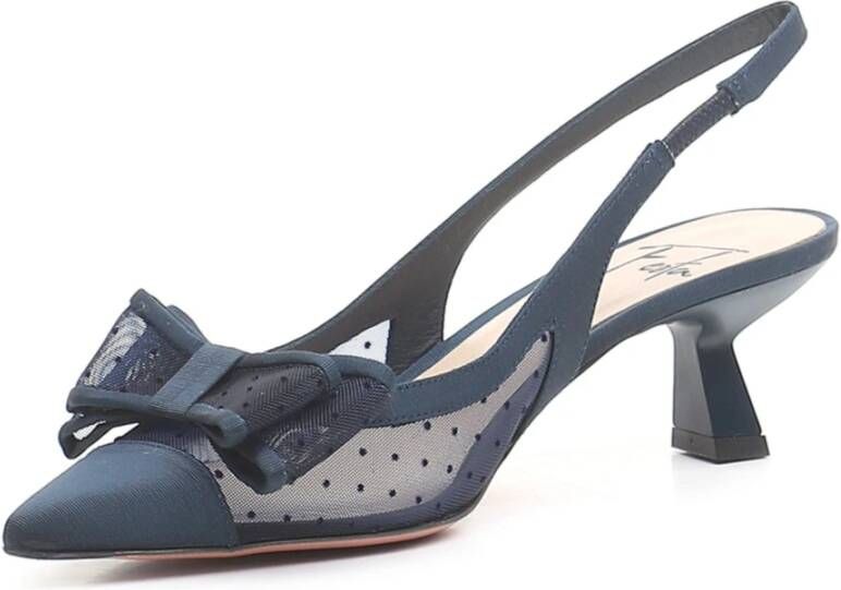 Roberto Festa Blauwe Mesh Slingback Sandalen Blue Dames