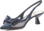 Roberto Festa Blauwe Mesh Slingback Sandalen Blue Dames - Thumbnail 3