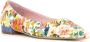Roberto Festa Bloemen Ballerina Schoenen Wit Leer Multicolor Dames - Thumbnail 2