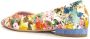 Roberto Festa Bloemen Ballerina Schoenen Wit Leer Multicolor Dames - Thumbnail 3