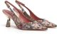 Roberto Festa Bloemenstof Slingback in poederbasis Multicolor Dames - Thumbnail 2