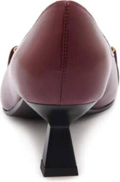 Roberto Festa Bordeaux Leren Schoenen 6cm Hak