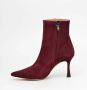 Roberto Festa Bordeaux Suede Enkellaarsje Red Dames - Thumbnail 3