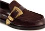 Roberto Festa Bourgondisch Leren Loafers met Kalfshaar - Thumbnail 2