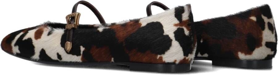 Roberto Festa Bruine Ponyhair Ballerina Schoenen Grisel