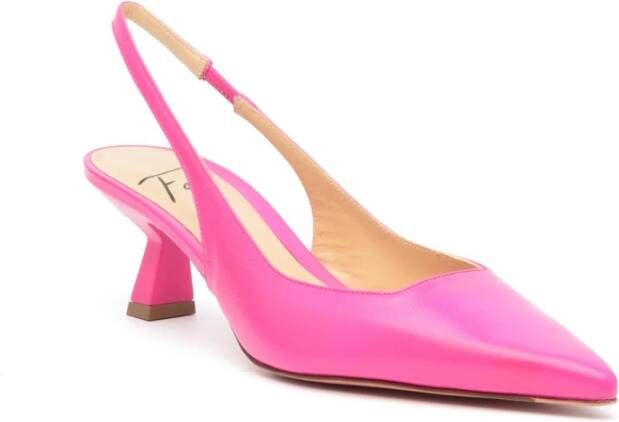 Roberto Festa Fuchsia Leren Slingback Arabel Pink Dames