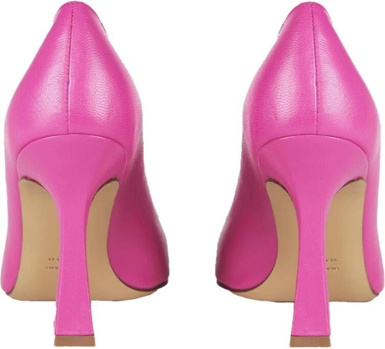 Roberto Festa Fuchsia Leren Stiletto Hakken Pink Dames