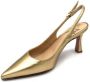 Roberto Festa Gouden Gelamineerde Slingback Hakken Yellow Dames - Thumbnail 2