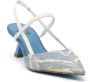 Roberto Festa Jeans Stof Slingback Schoenen Blue Dames - Thumbnail 2