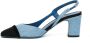 Roberto Festa Jeans Stoffen Zwarte Slingback Ficus Pumps - Thumbnail 2