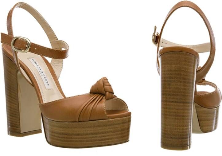 Roberto Festa Leren Sandalen met Hoge Hak