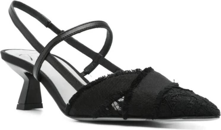 Roberto Festa Mesh Slingback Pumps Black Dames