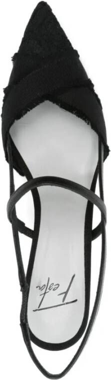 Roberto Festa Mesh Slingback Pumps Black Dames